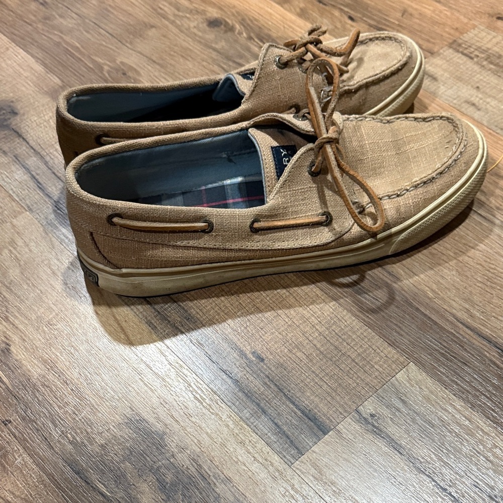 Sperry Women’s Brown Canvas Boat Shoes
